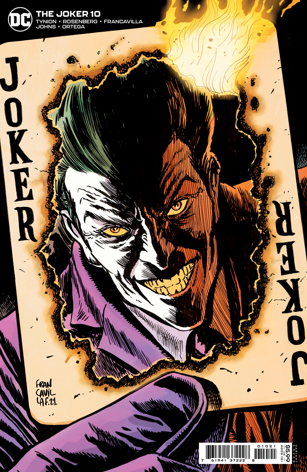 Joker #10 Cover B Francesco Francavilla Variant