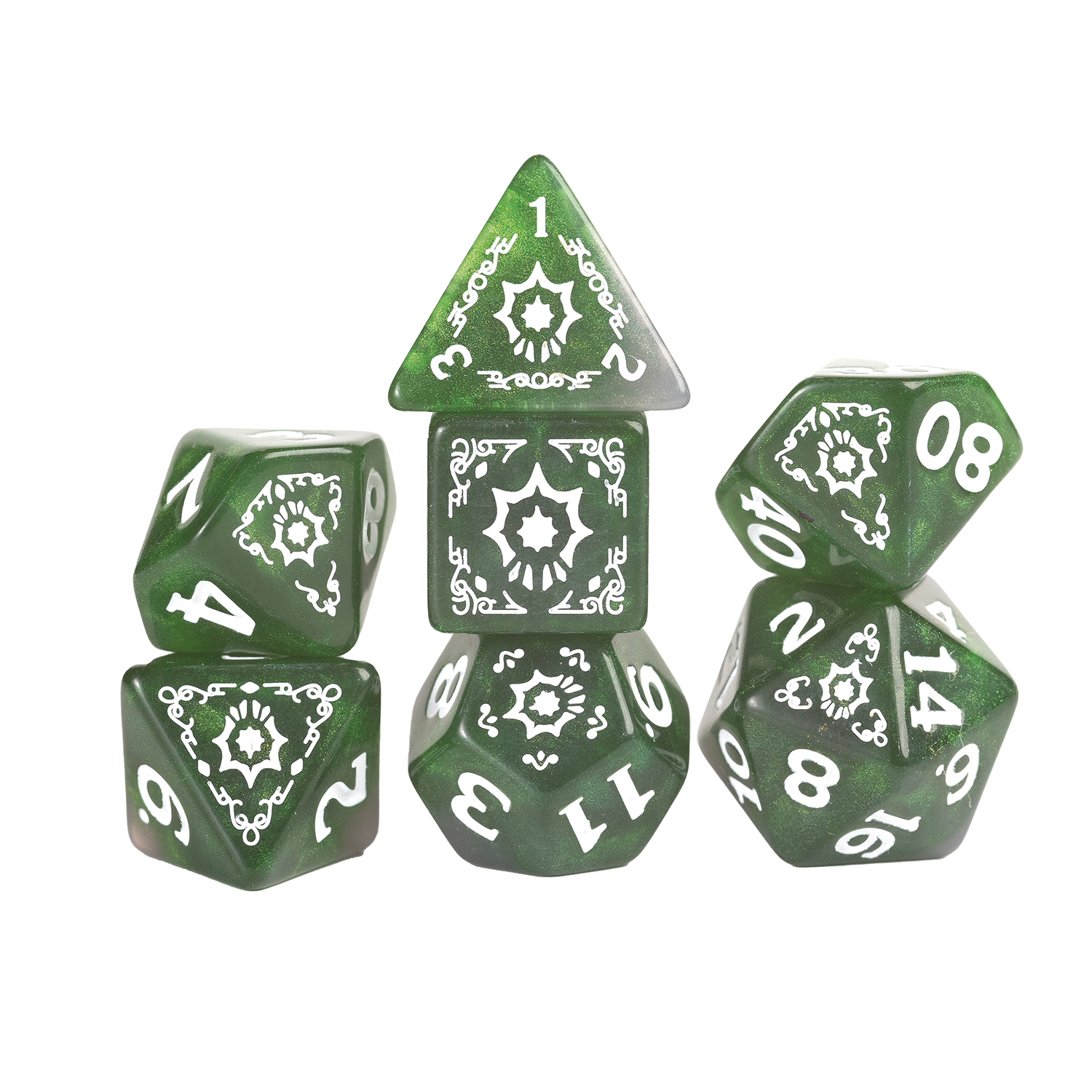 Dungeons & Dragons Adventure Dice Cleric Green