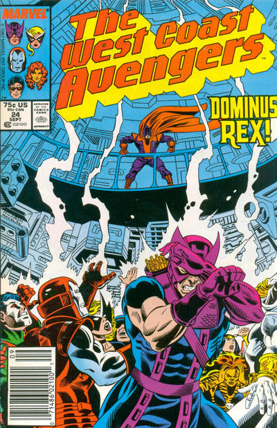 West Coast Avengers #24 [Newsstand]-Very Good (3.5 – 5)