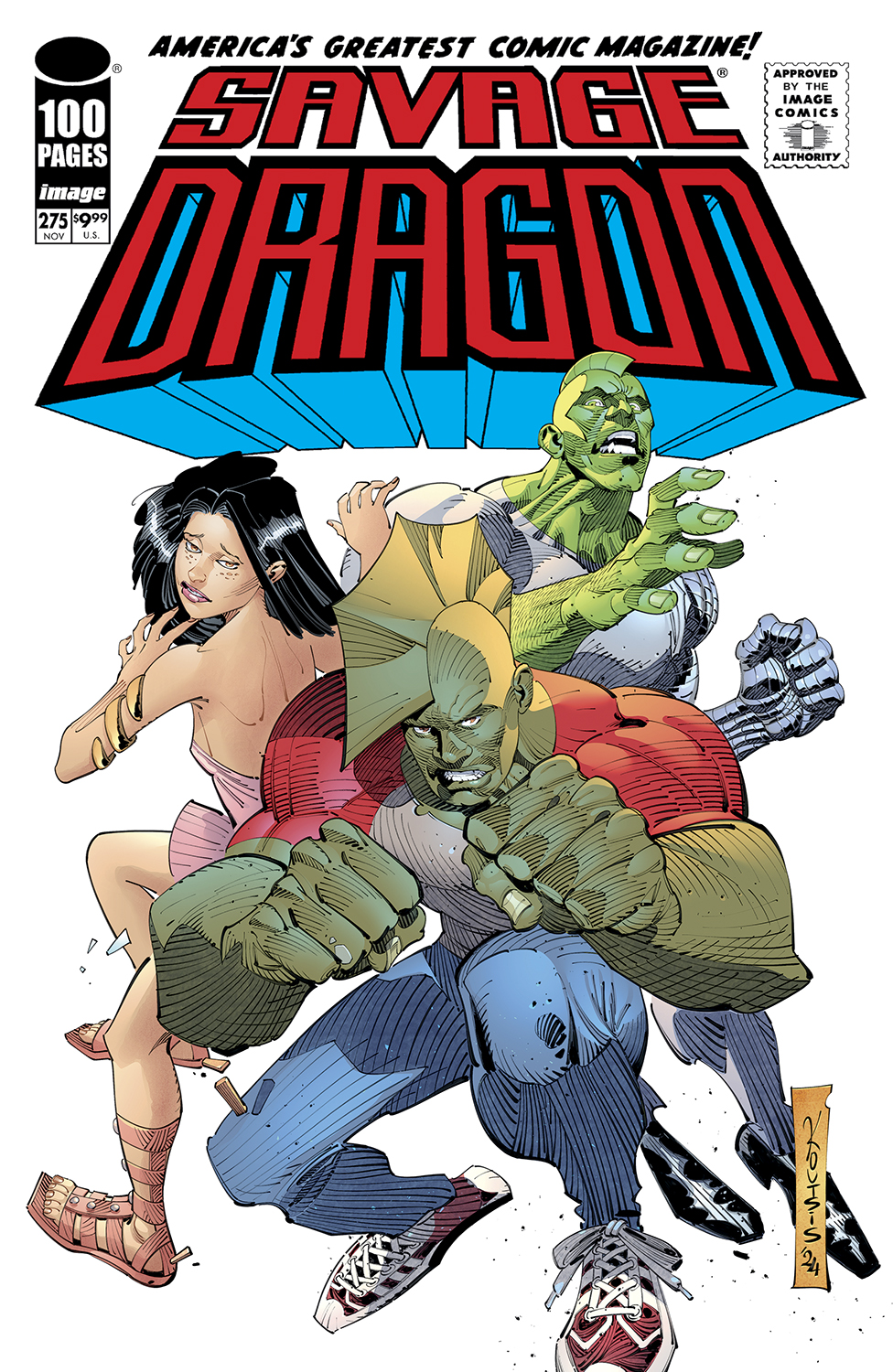 Savage Dragon #275 Cover C Nikos Koutsis Variant (Mature)