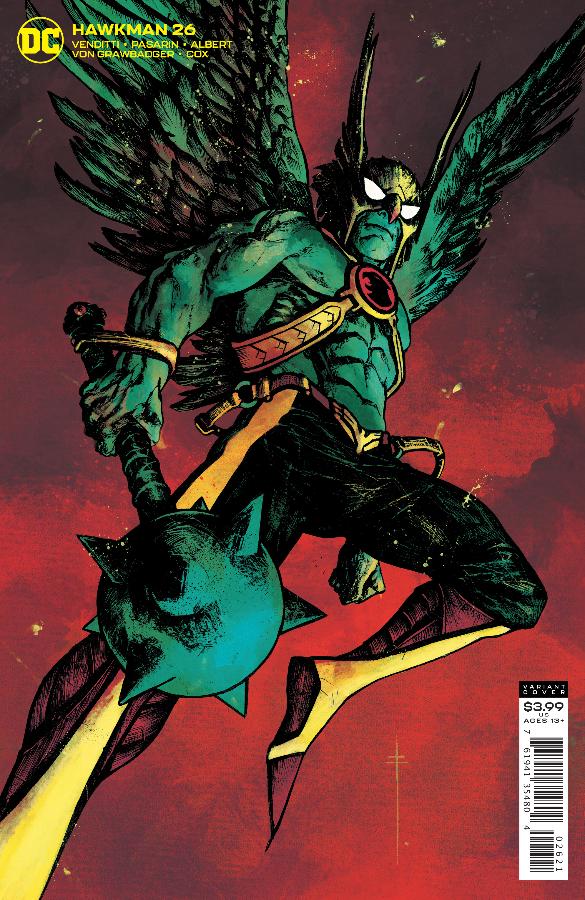 Hawkman #26 Gerardo Zaffino Variant Edition
