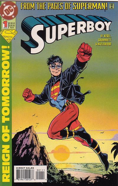 Superboy #1 [Direct Sales] Signed By Kesel & Hazlewood -Very Good (3.5 – 5)