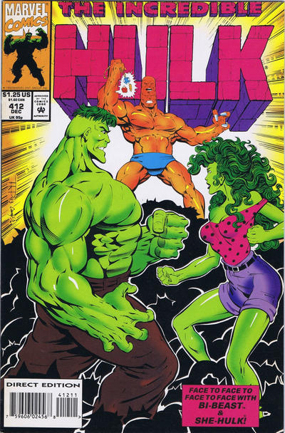 The Incredible Hulk #412 [Direct Edition]-Near Mint (9.2 - 9.8)
