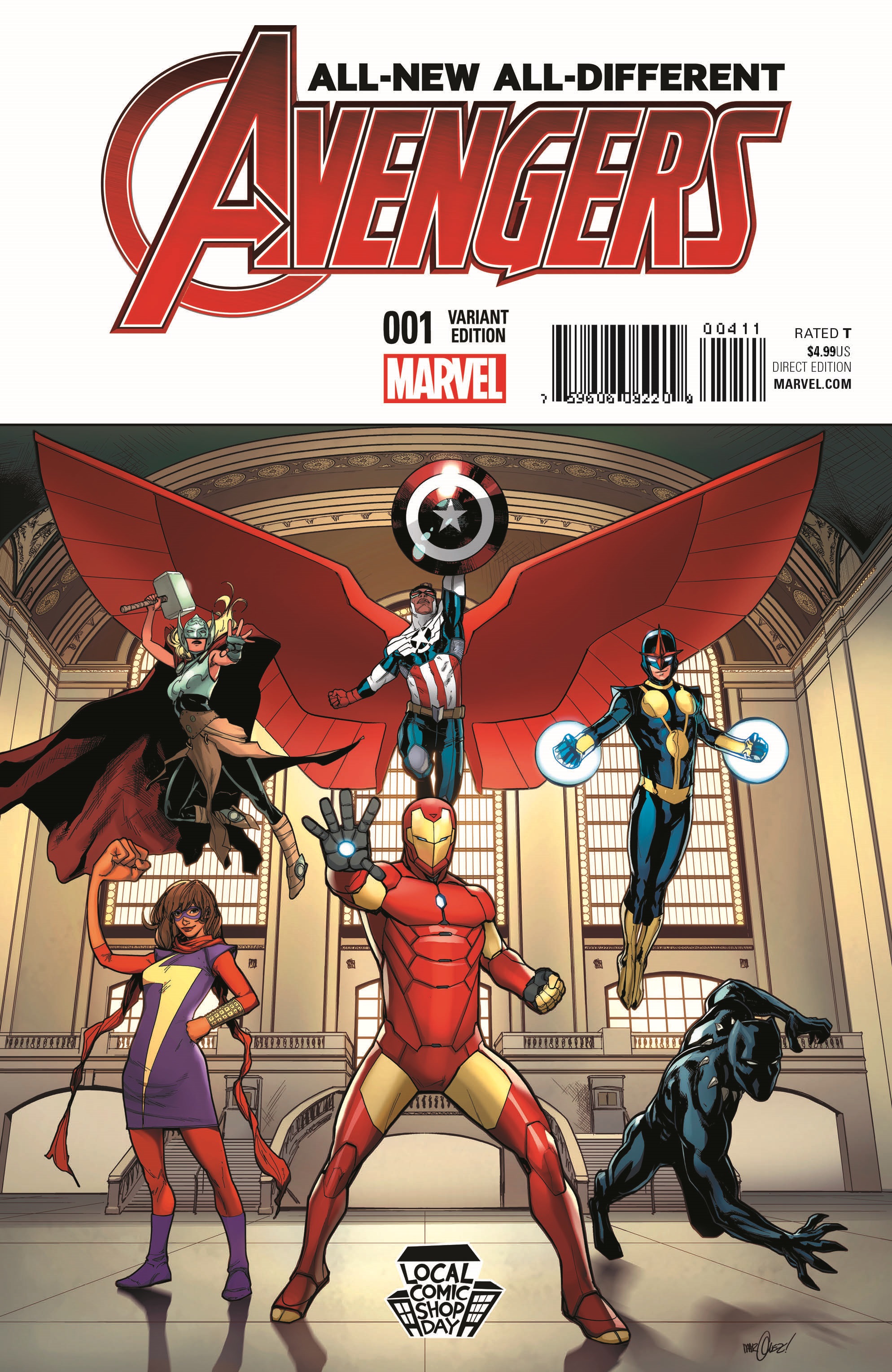 Local Comic Shop Day 2015 All New All Different Avengers #1 Marquez Variant #1