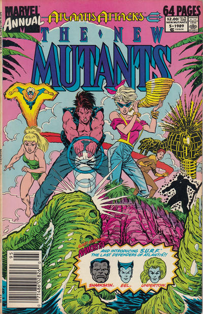 The New Mutants Annual #5 [Newsstand] - Fn-