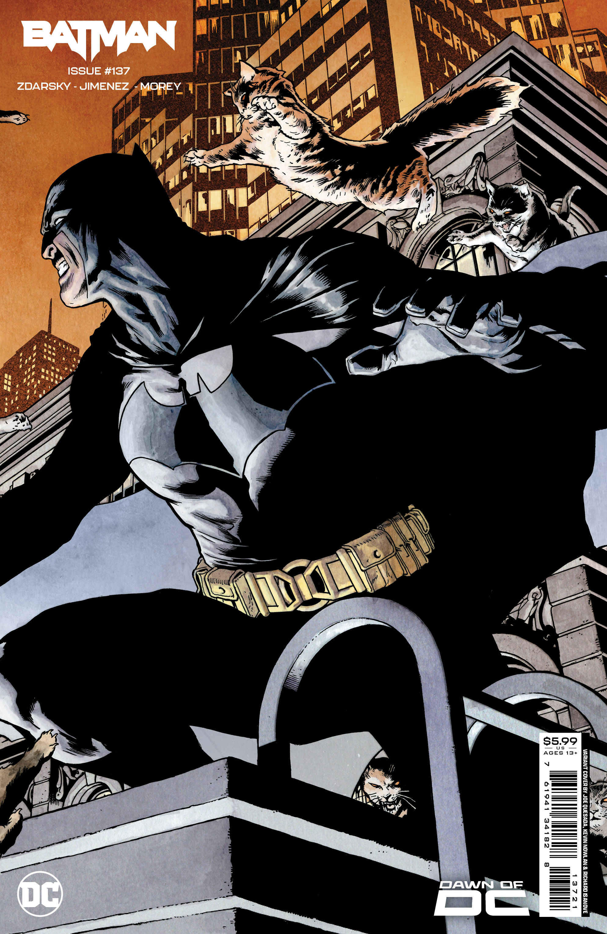 Batman #137 Cover B Joe Quesada Card Stock Variant (Batman Catwoman The Gotham War)