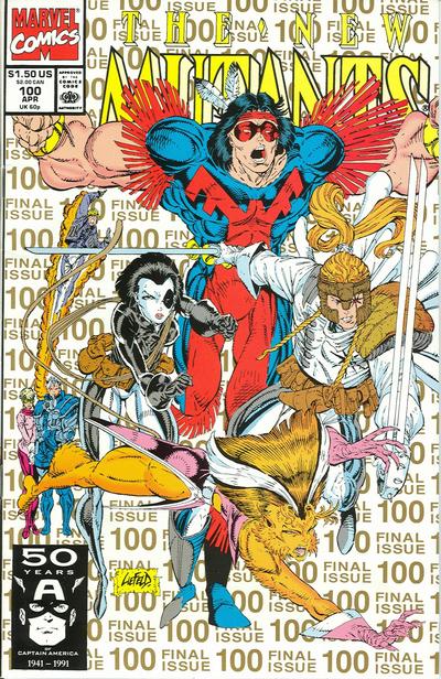 The New Mutants #100 [Second Printing "Gold"] - Nm- 9.2