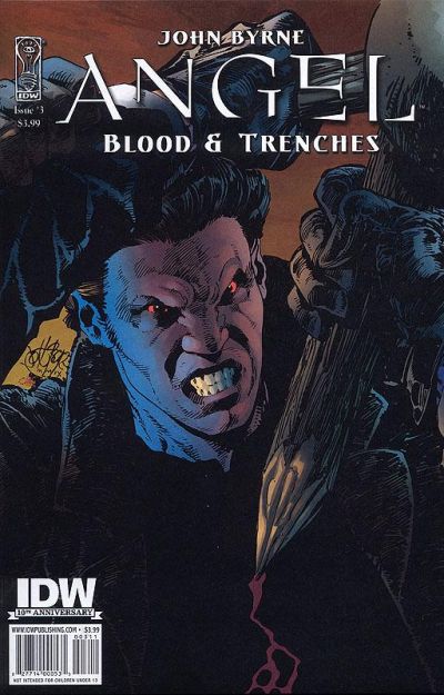 Angel: Blood & Trenches #3 [Retailer Incentive Sketch Cover]-Near Mint (9.2 - 9.8)