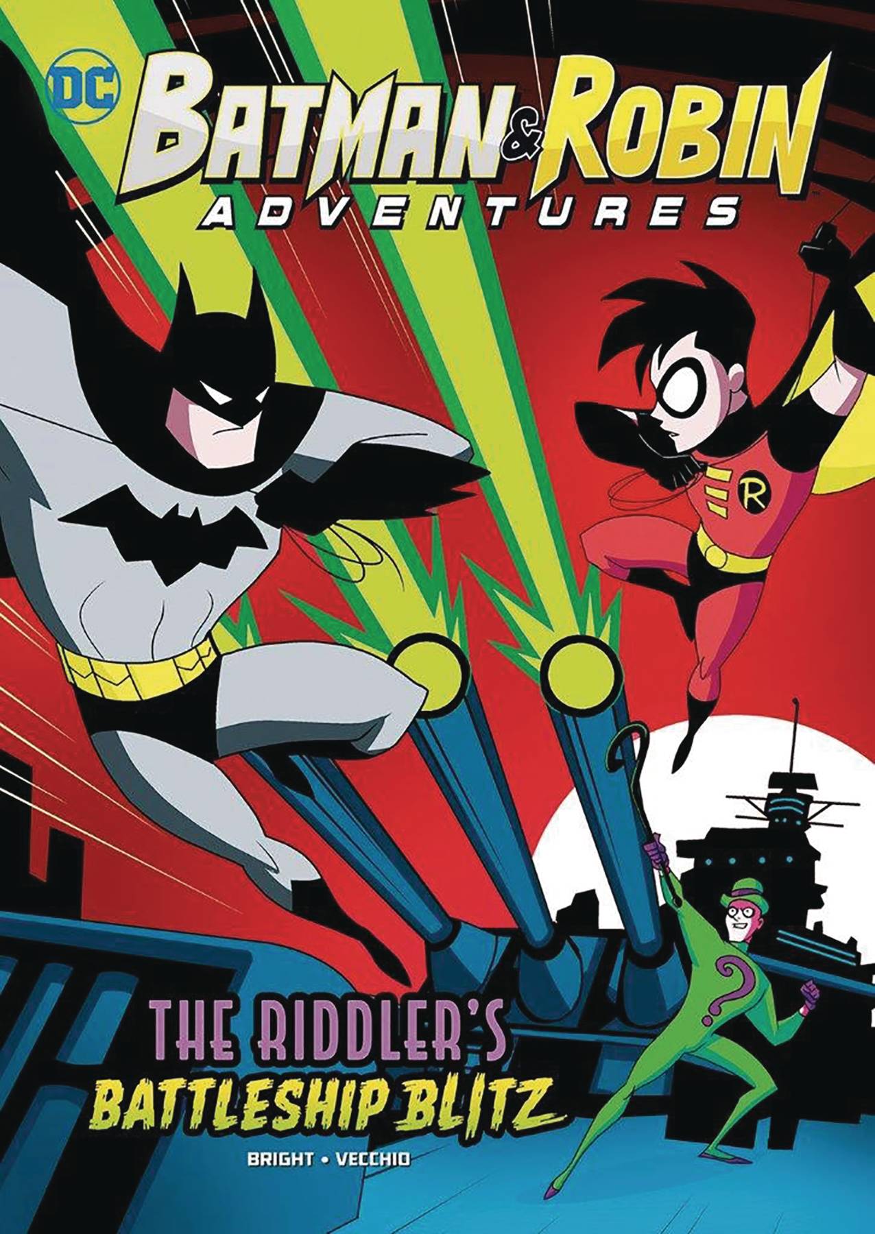 Batman & Robin Adventure Young Reader Graphic Novel #5 Riddlers Battleship Blitz