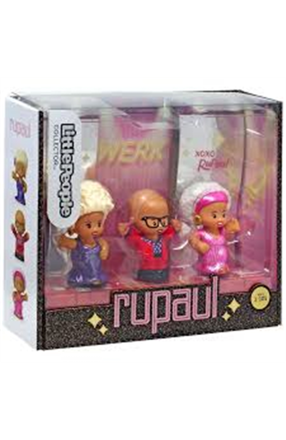 Fisher Price Little People Collector Rupaul Figure 3-Pack