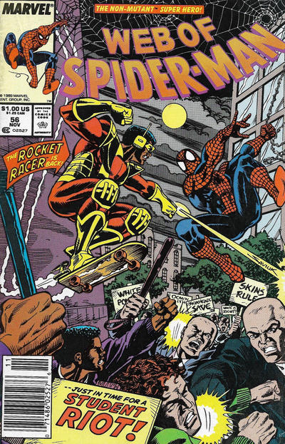 Web of Spider-Man #56 [Newsstand]-Good (1.8 – 3)