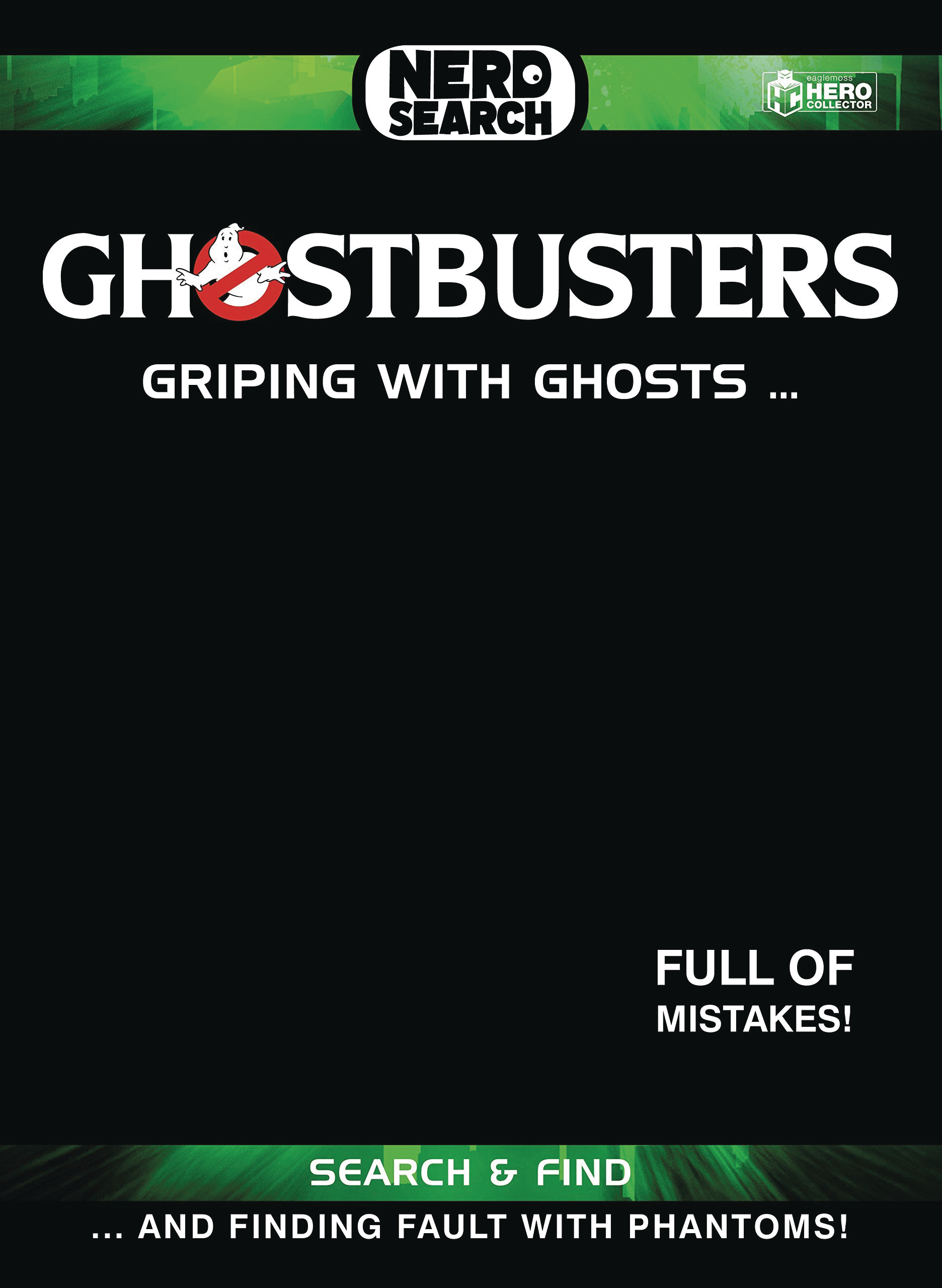 Ghostbusters Nerd Search Hardcover Griping With Ghosts