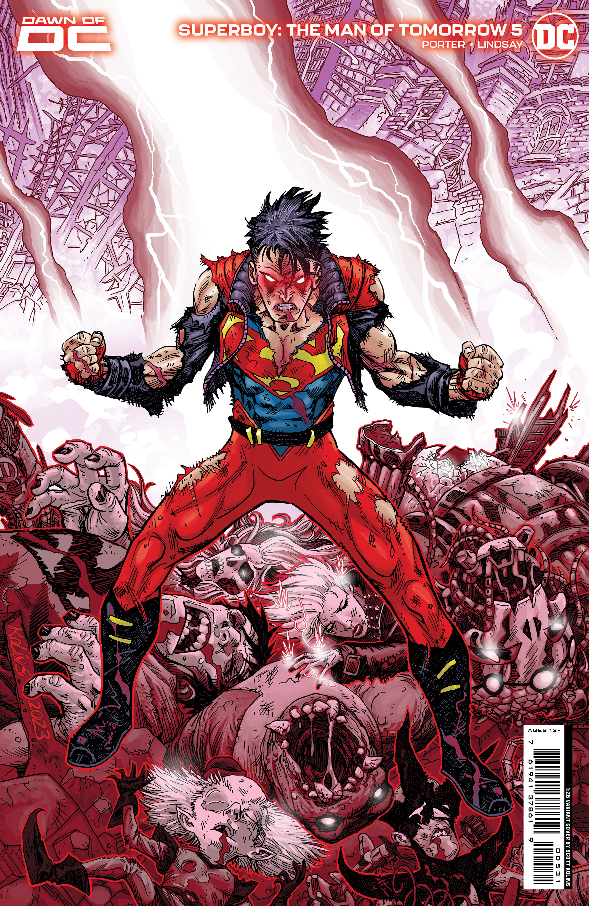 Superboy The Man of Tomorrow #5 Cover D 1 for 25 Incentive Scott Kolins Card Stock Variant (Of 6)