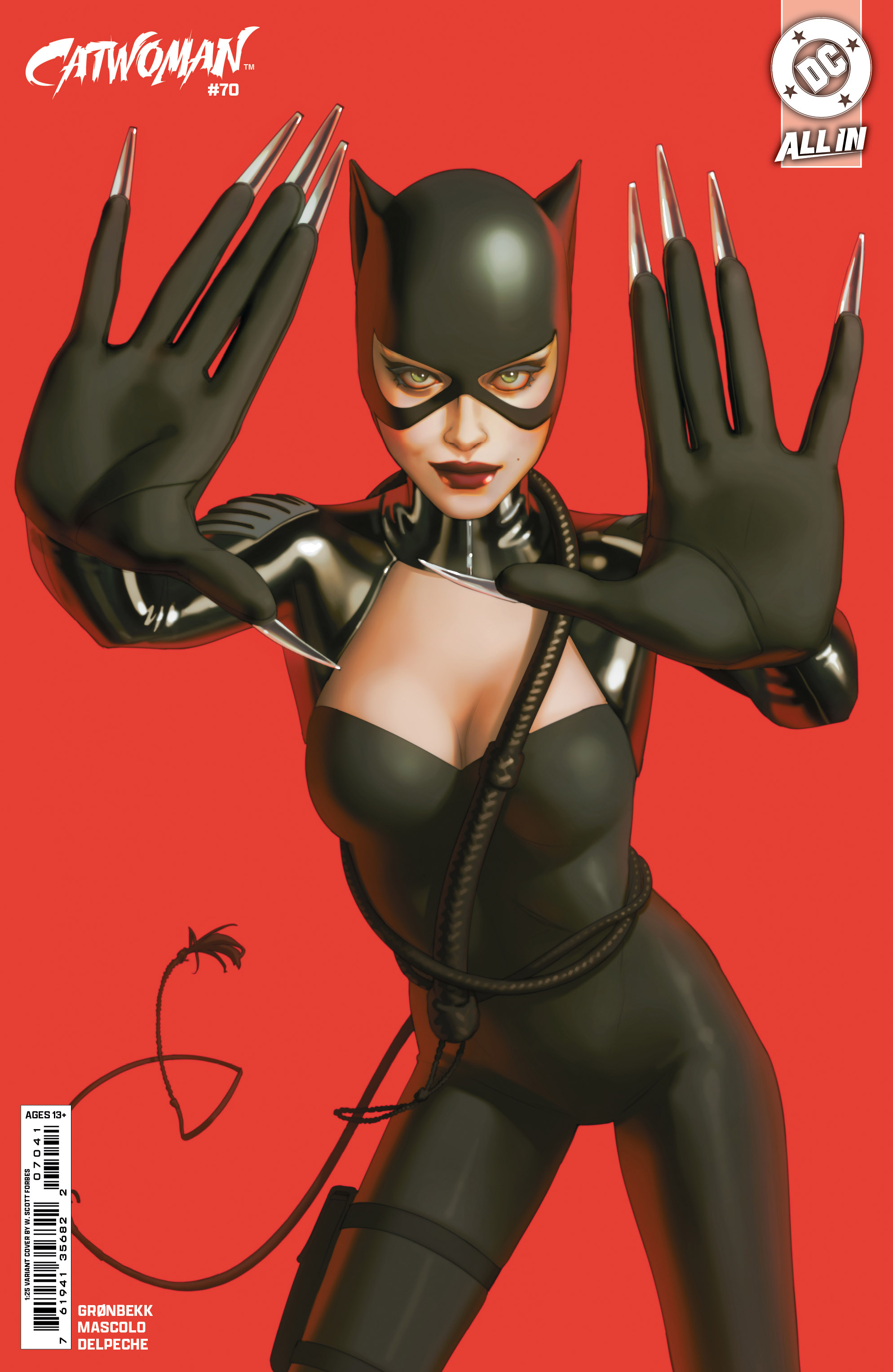 Catwoman #70 Cover D 1 for 25 Incentive W. Scott Forbes Card Stock Variant