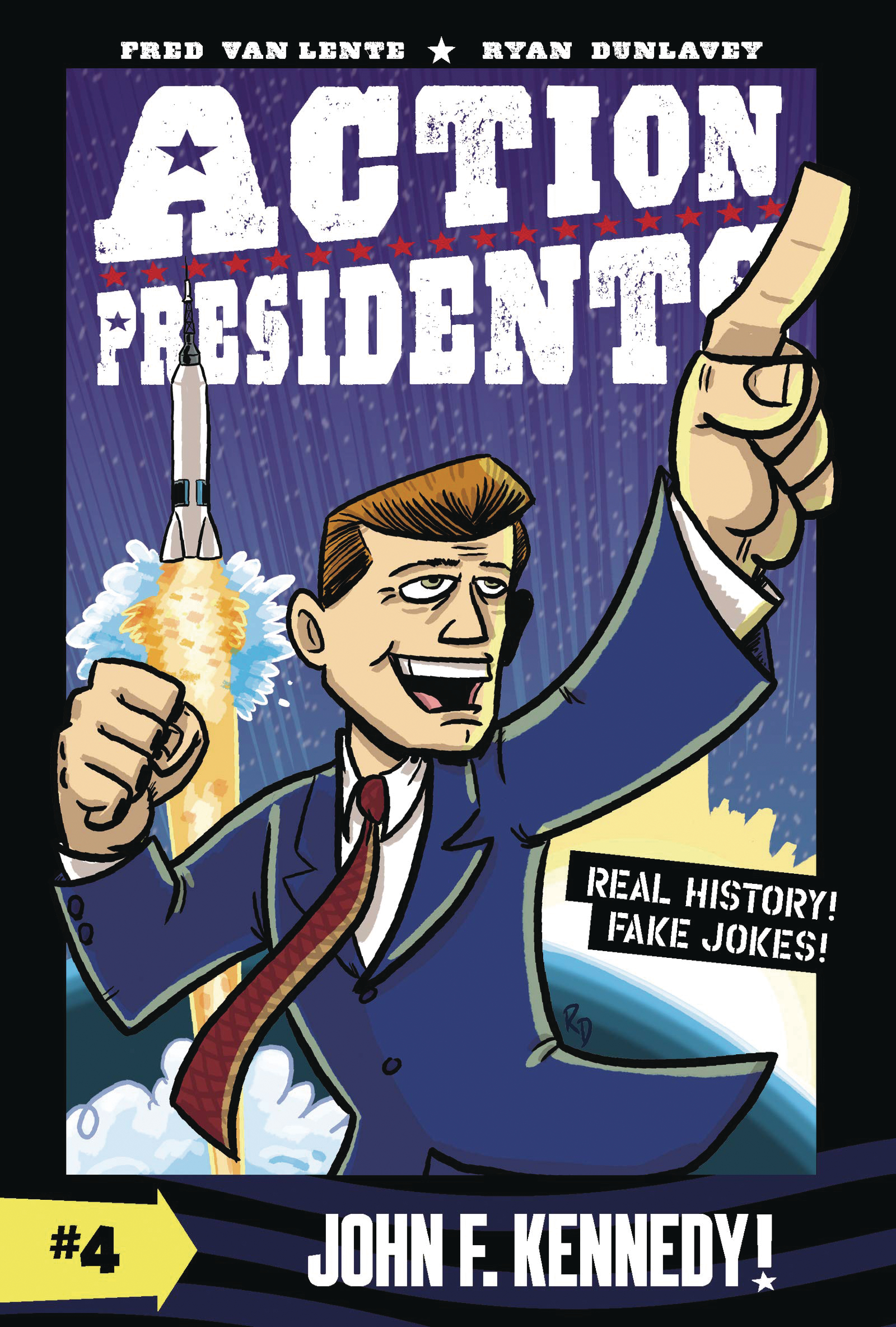 Action Presidents Color Hardcover Graphic Novel Volume 4 John F Kennedy