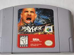 Nintendo 64 N64 Wcw Mayhem Cartridge Only