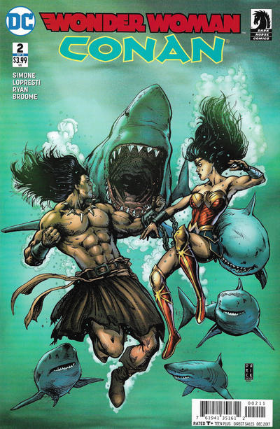 Wonder Woman / Conan #2 [Darick Robertson Cover]-Near Mint (9.2 - 9.8)