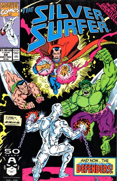 Silver Surfer #58 [Direct]-Very Good (3.5 – 5)