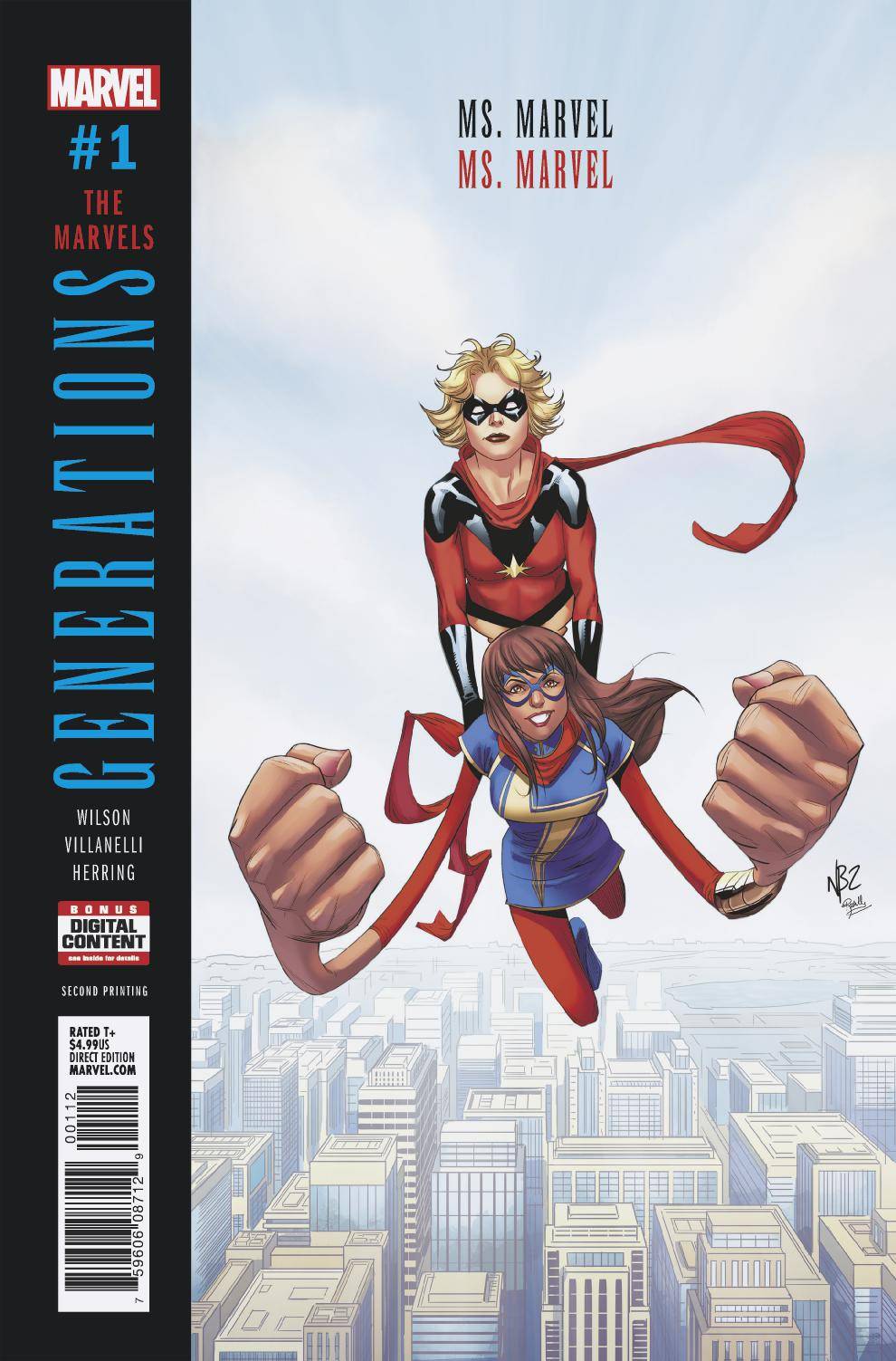 Generations Ms Marvel & Ms Marvel #1 2nd Printing Variant