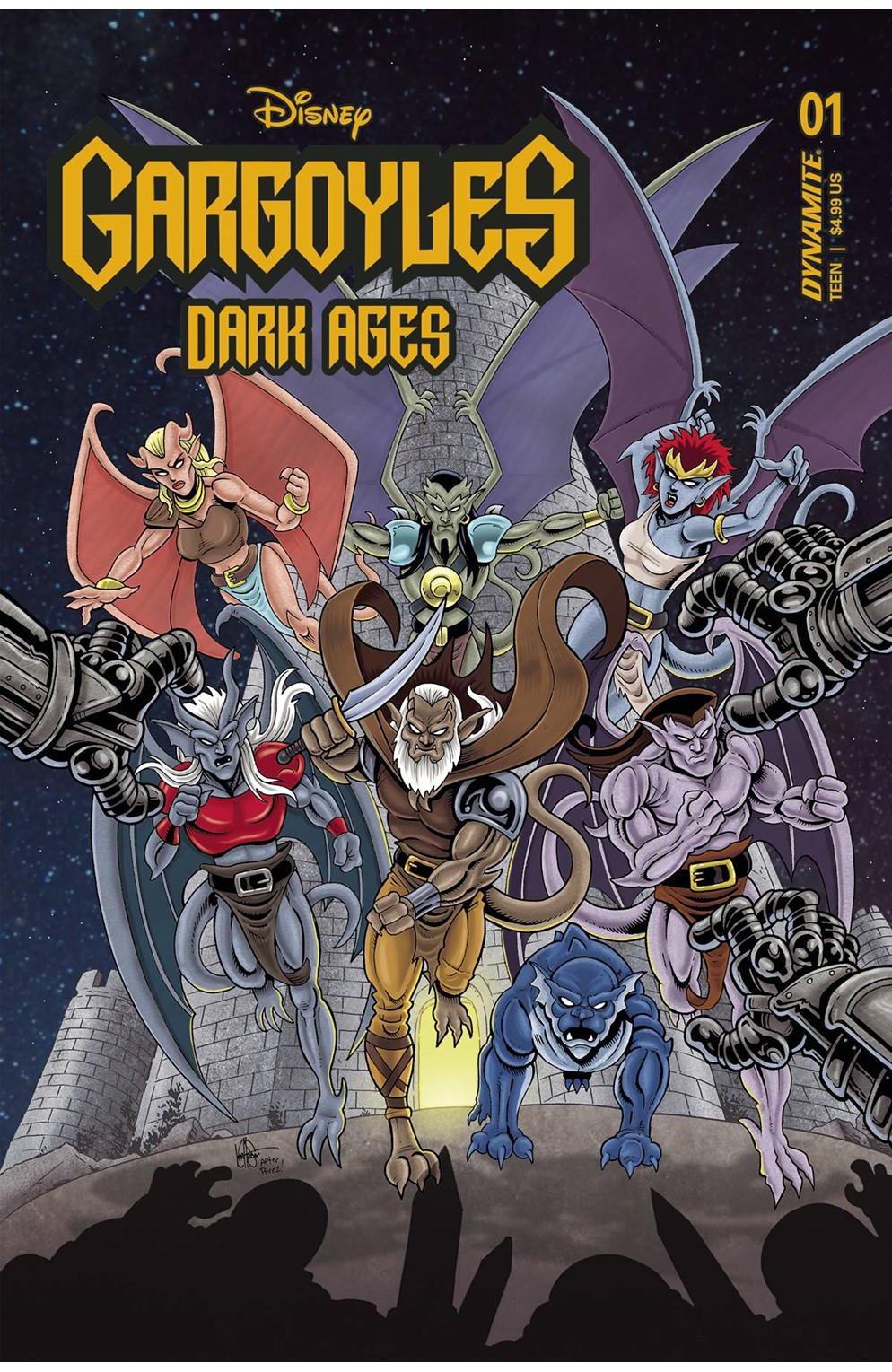 Gargoyles Dark Ages #1 Cover Y Last Call Haeser Original