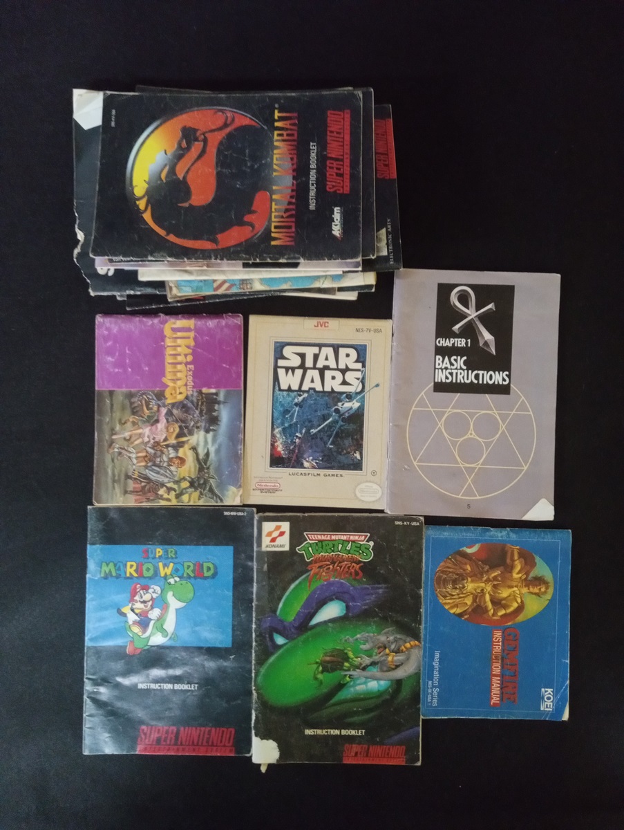 Nintendo - Miscellaneous Nes And Snes Game Manuals