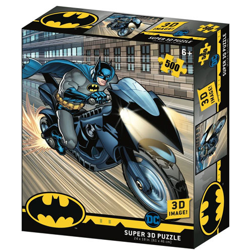 Batman Batcycle Lenticular Puzzle