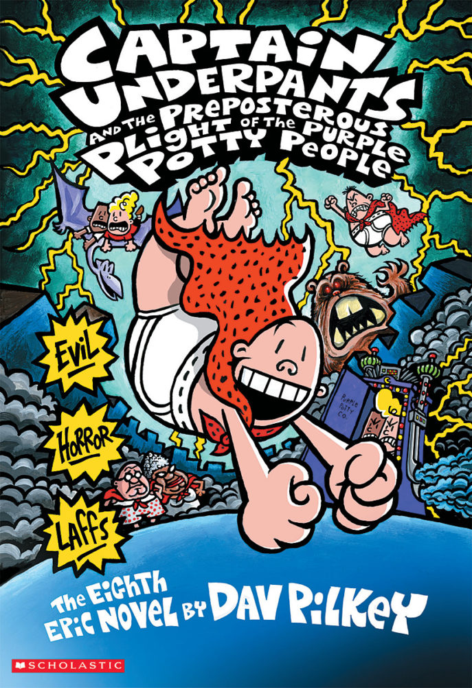 Captain Underpants Hardcover Volume 8 The Preposterous Plight of the Purple Potty People