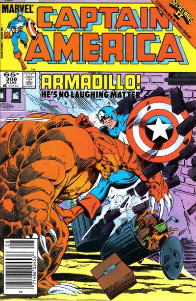 Captain America #308 [Newsstand]-Near Mint (9.2 - 9.8)