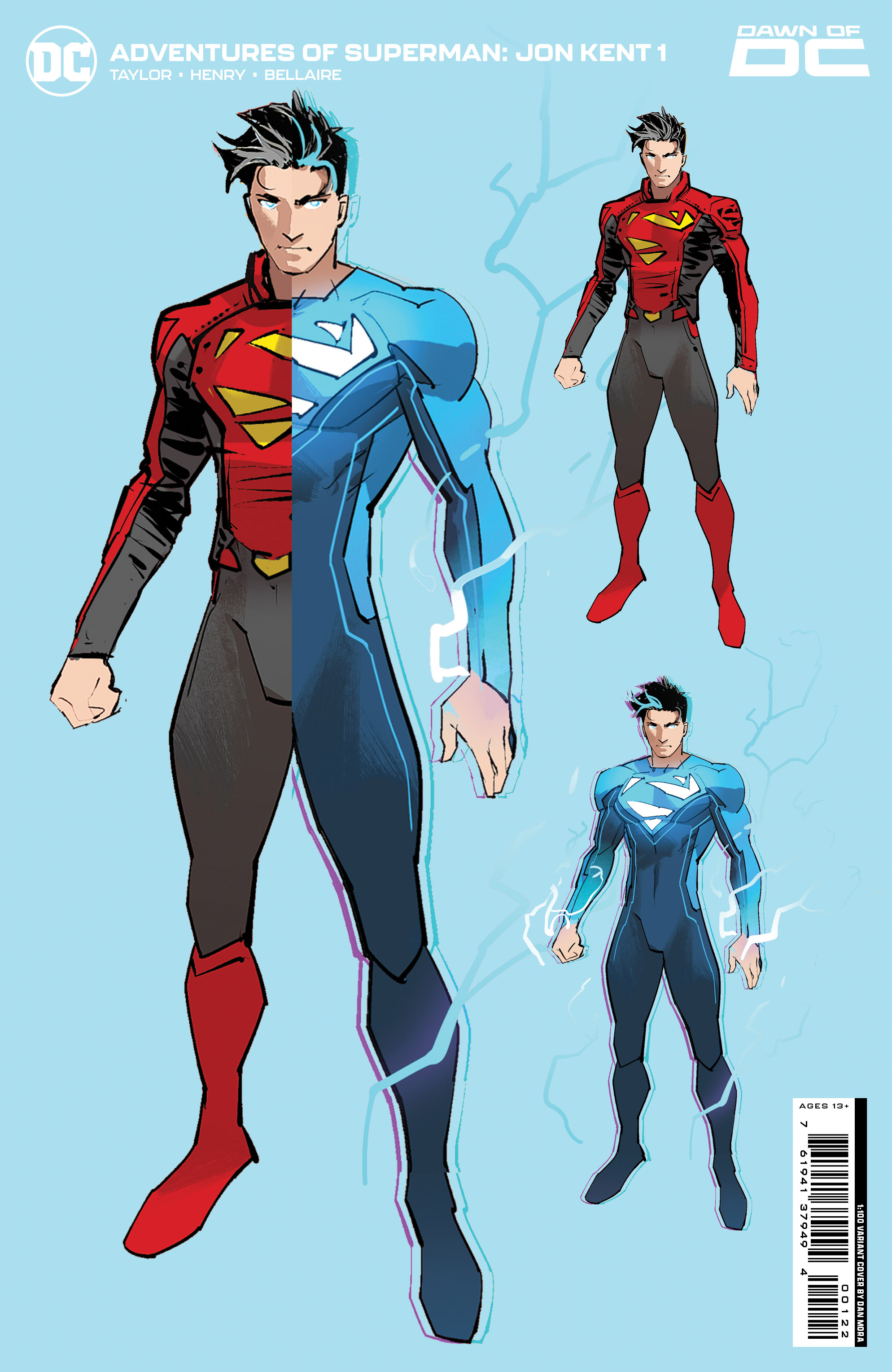 Adventures of Superman Jon Kent #1 Cover K 1 for 100 Incentive Dan Mora Design Spot Gloss Variant (Of 6)