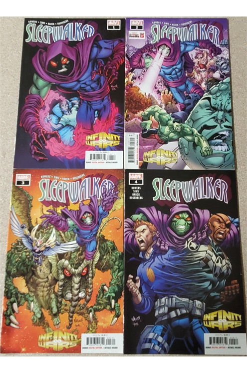 Infinity Wars Sleepwalker #1-4 (Marvel 2018) Set