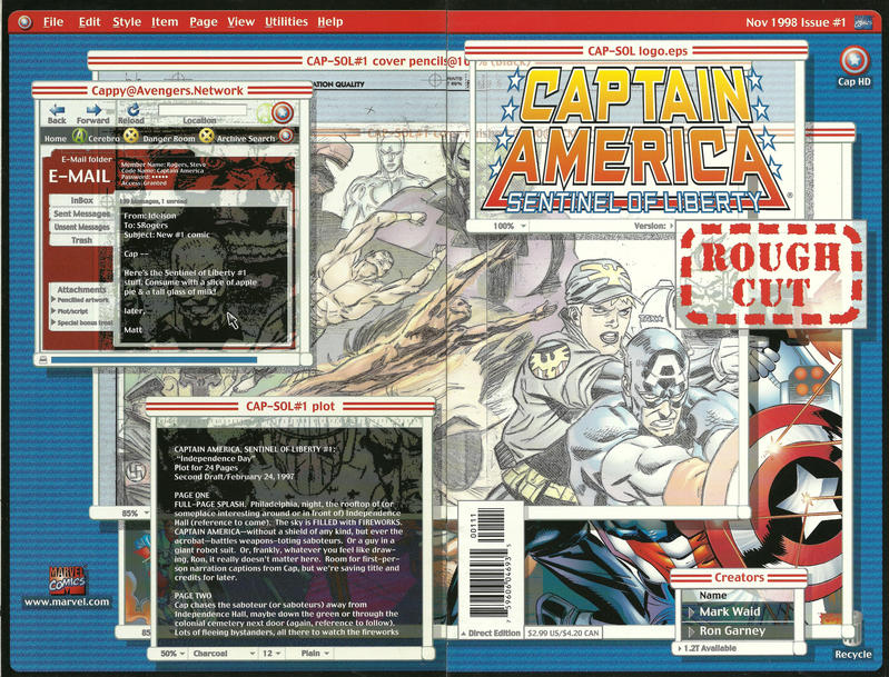 Captain America: Sentinel of Liberty Rough Cut #1-Very Fine