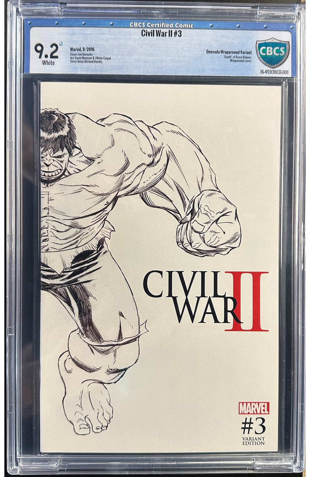 Civil War II #3 Cbcs 9.2