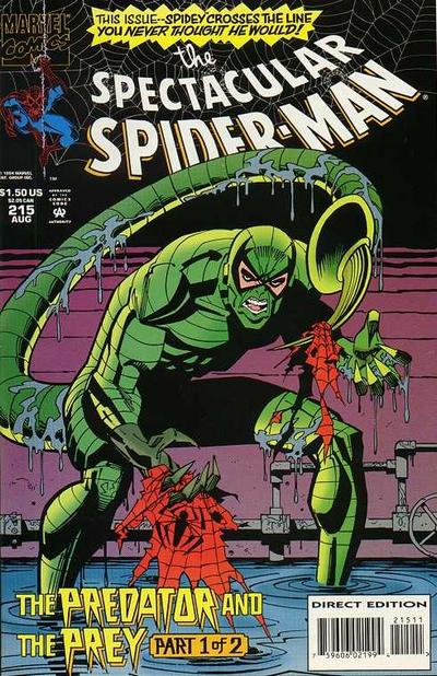 The Spectacular Spider-Man #215 [Newsstand]-Fine (5.5 – 7)