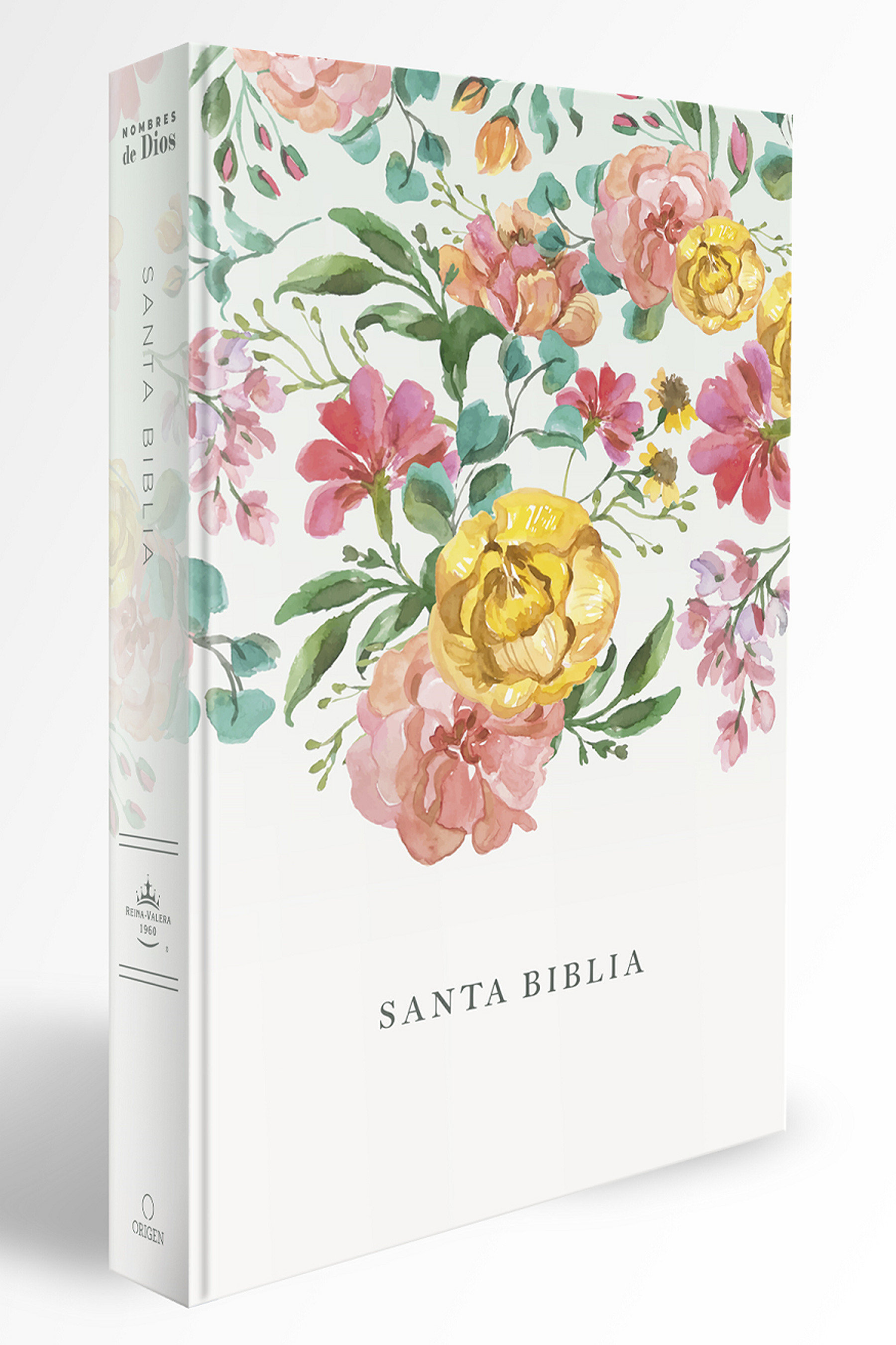 Biblia Reina Valera 1960 Tamaño Manual, Tapa Dura, Flores Rosadas / Spanish Bibl E Rvr 1960 Handy Size, Lp, Hc, Pink Flowers (Hardcover Book)