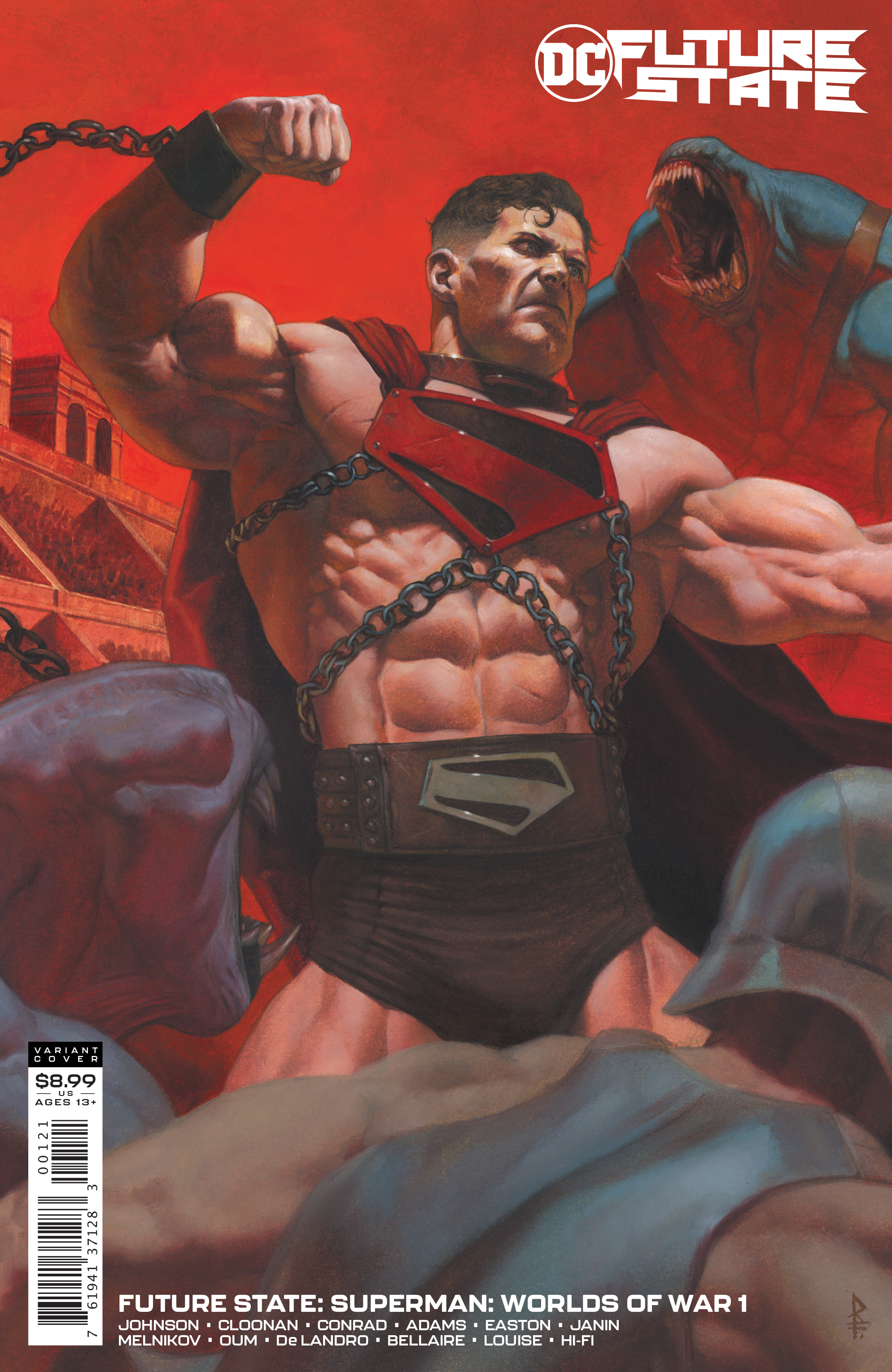 Future State Superman Worlds of War #1 Cover B Riccardo Federici Card Stock Variant (Of 2)