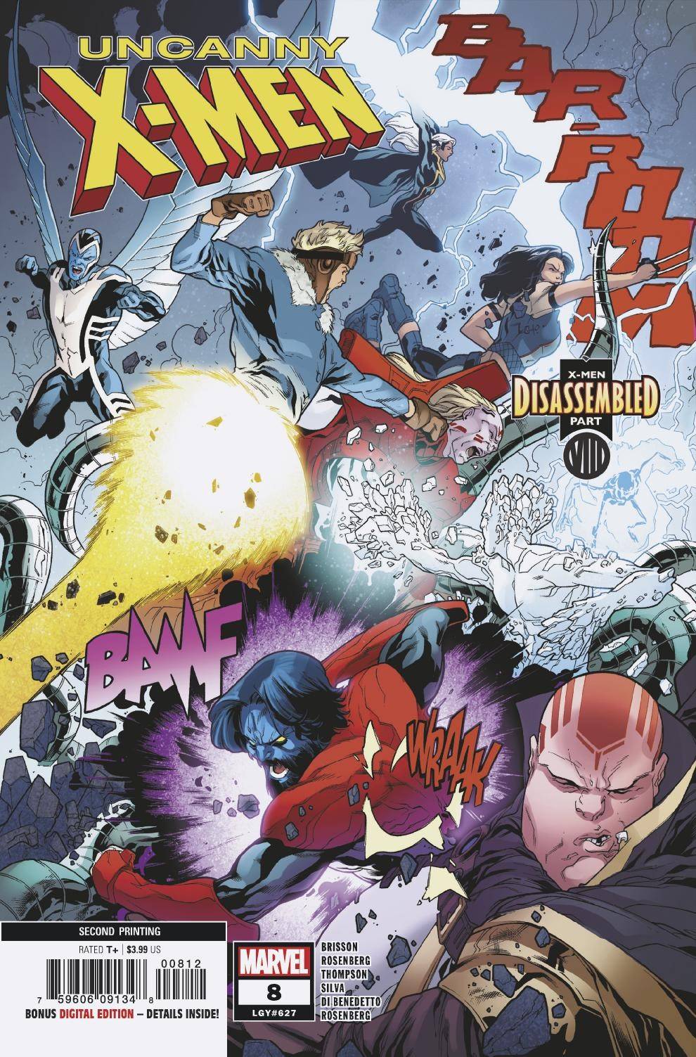 Uncanny X-Men #8 2nd Printing Silva Variant (2018)