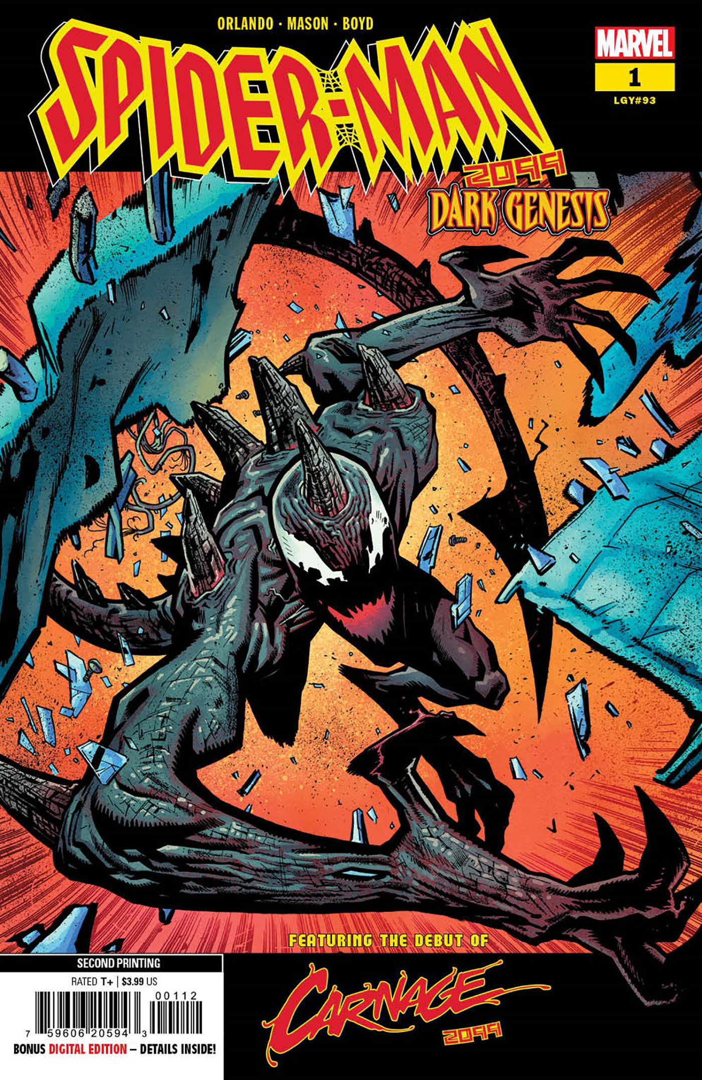 Spider-Man 2099 Dark Genesis #1 2nd Printing Mason Variant (Of 5)