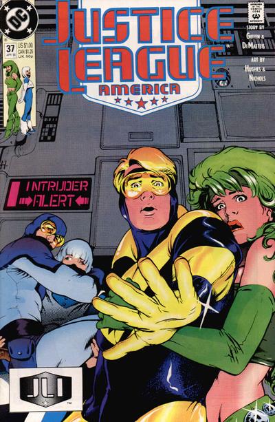 Justice League America #37 (1989) [Direct]-Very Good (3.5 – 5)