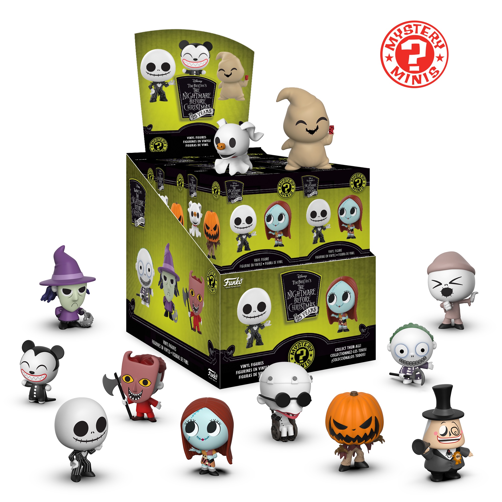 Nightmare Before Christmas 25 Years Anniversary 12 Piece Mystery Minis Single Box