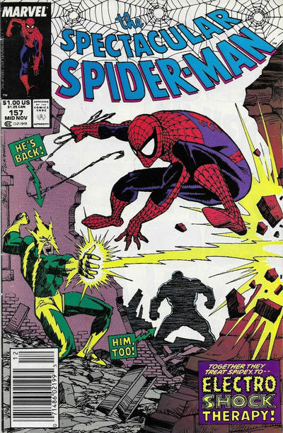 The Spectacular Spider-Man #157 [Newsstand]-Very Fine 