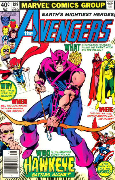 The Avengers #189 [Newsstand](1963)-Fine (5.5 – 7)