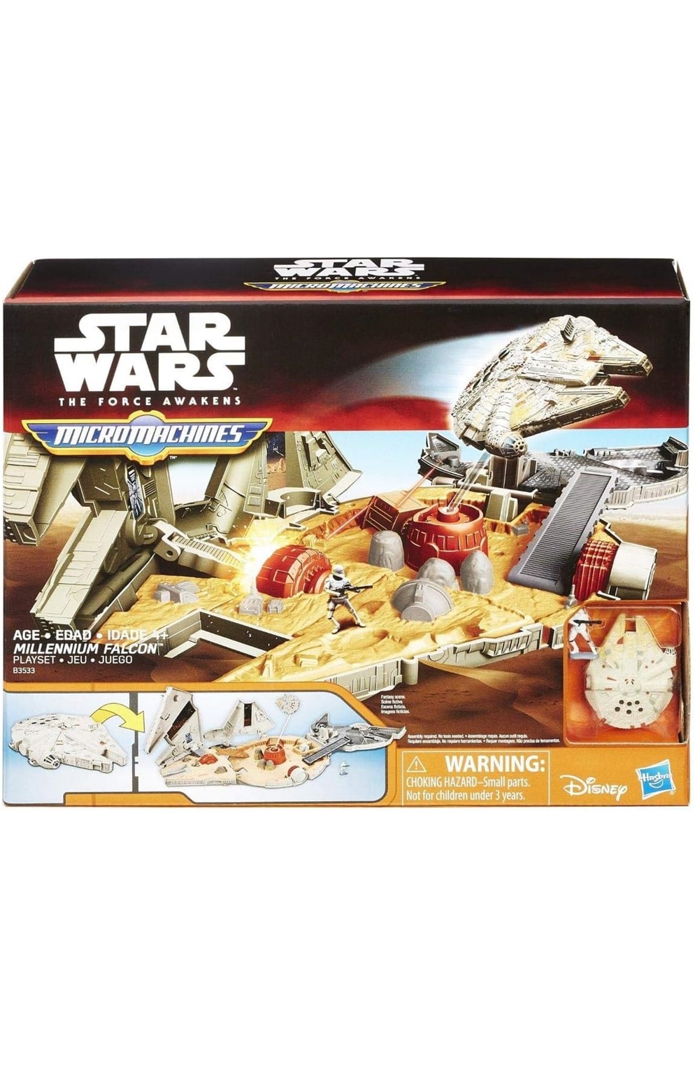 Star Wars Force Awakens Micro Machines Millennium Falcon