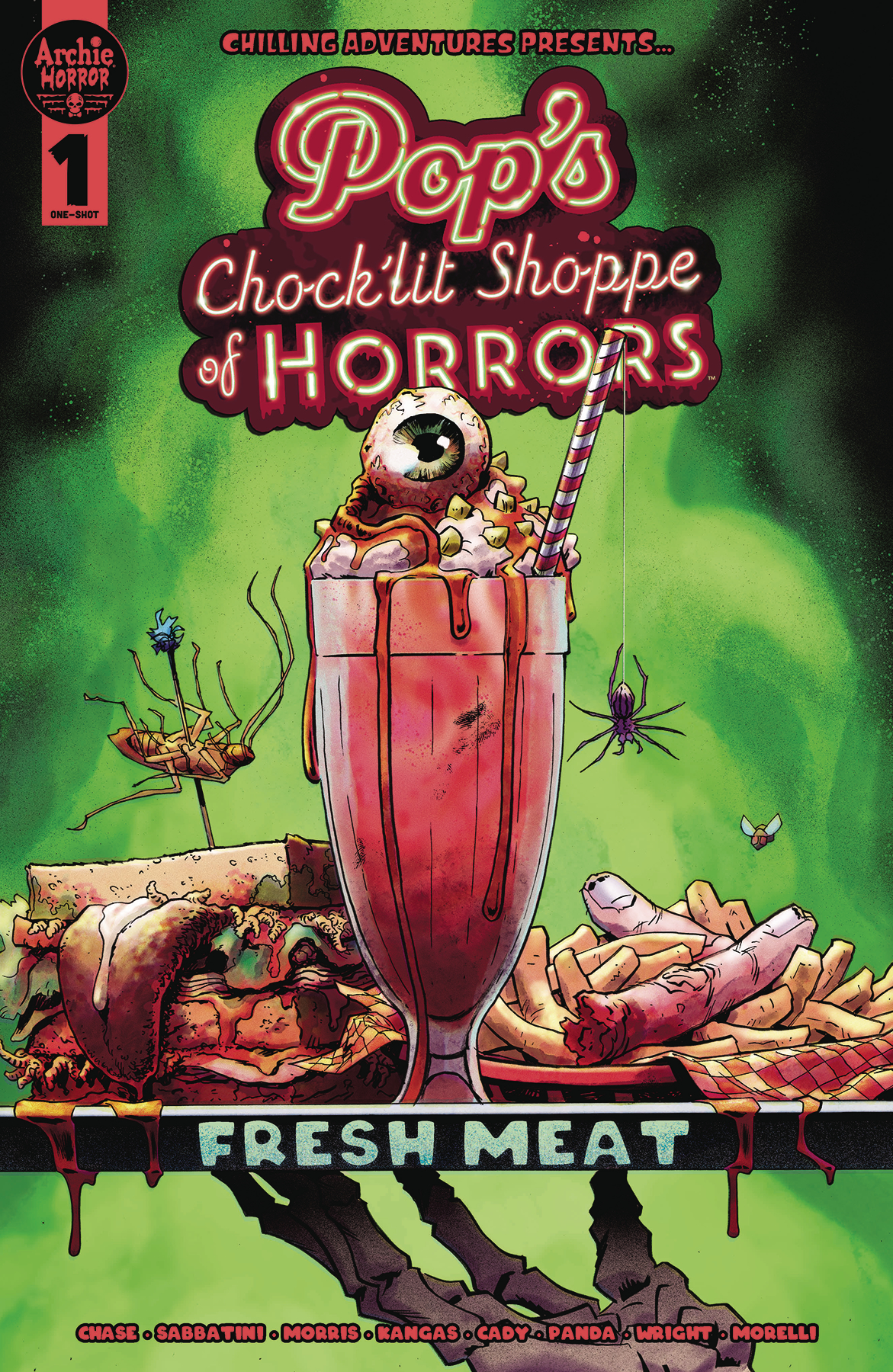 Pops Chocklit Shoppe of Horrors Fresh Meat Cover A Gorham