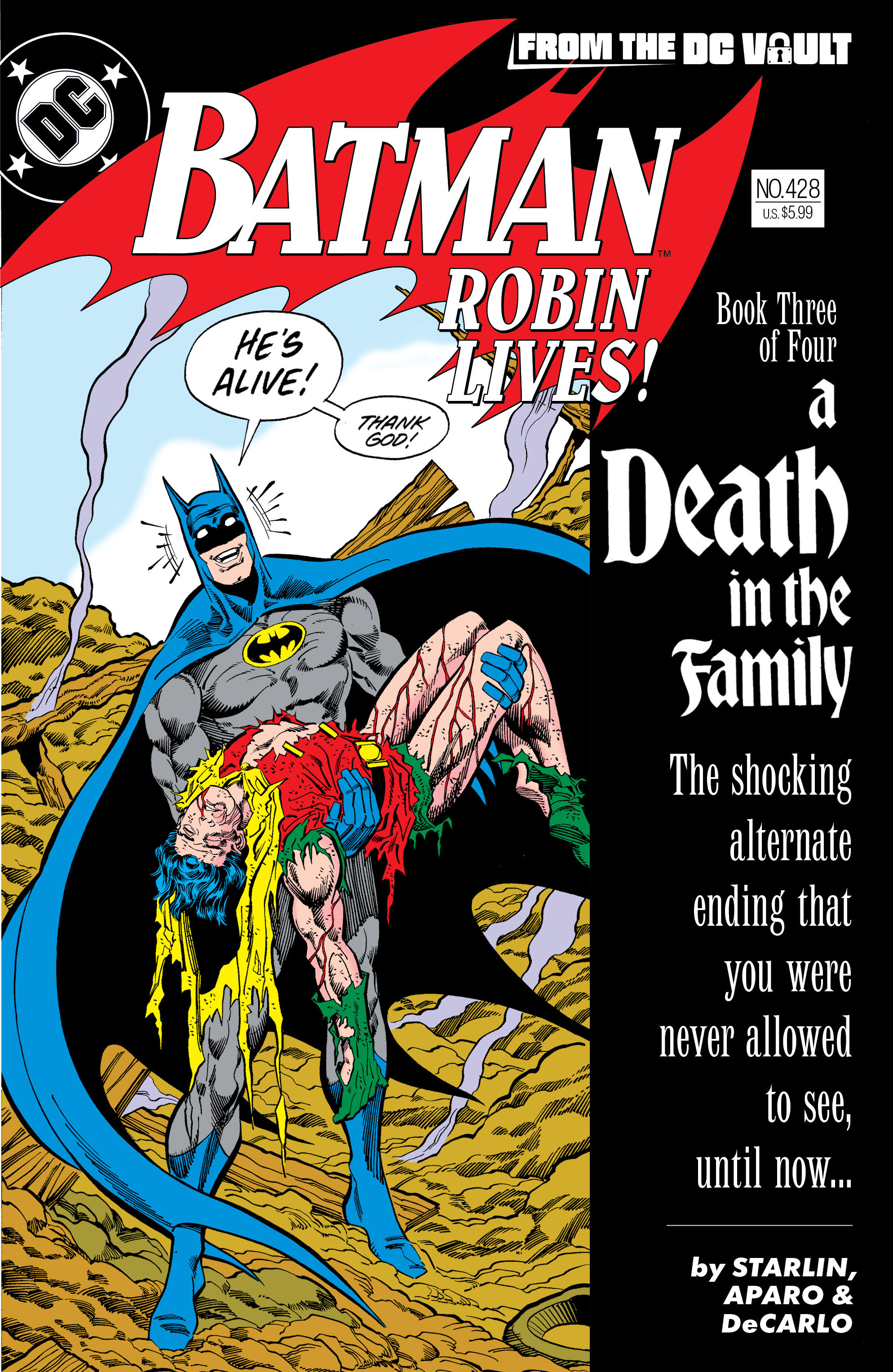 Batman #428 Robin Lives (One Shot) Second Printing Cover B Jim Aparo Card Stock Variant