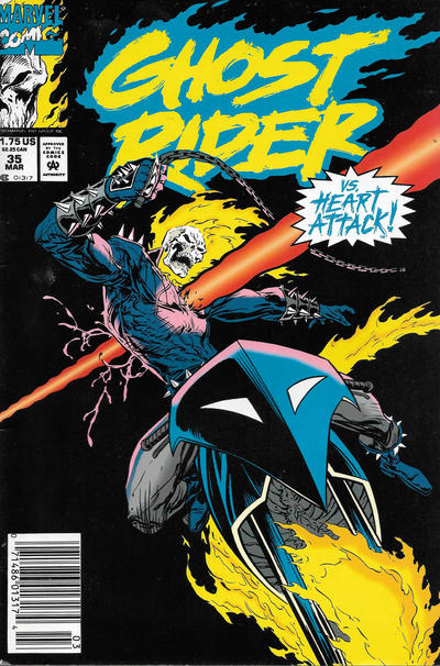 Ghost Rider #35 [Newsstand]-Fine (5.5 – 7)