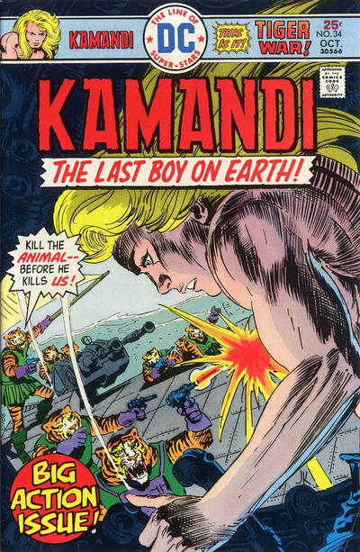 Kamandi, The Last Boy On Earth #34-Fine (5.5 – 7)