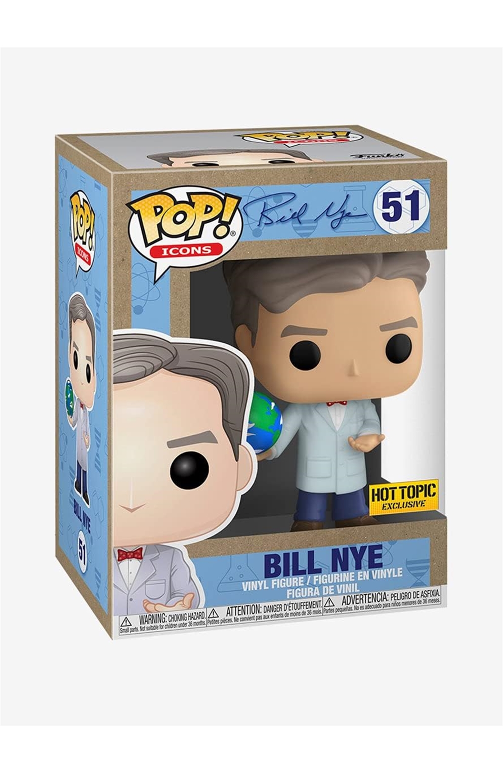 Funko Pop 51 Bill Nye Hot Topic Exclusive