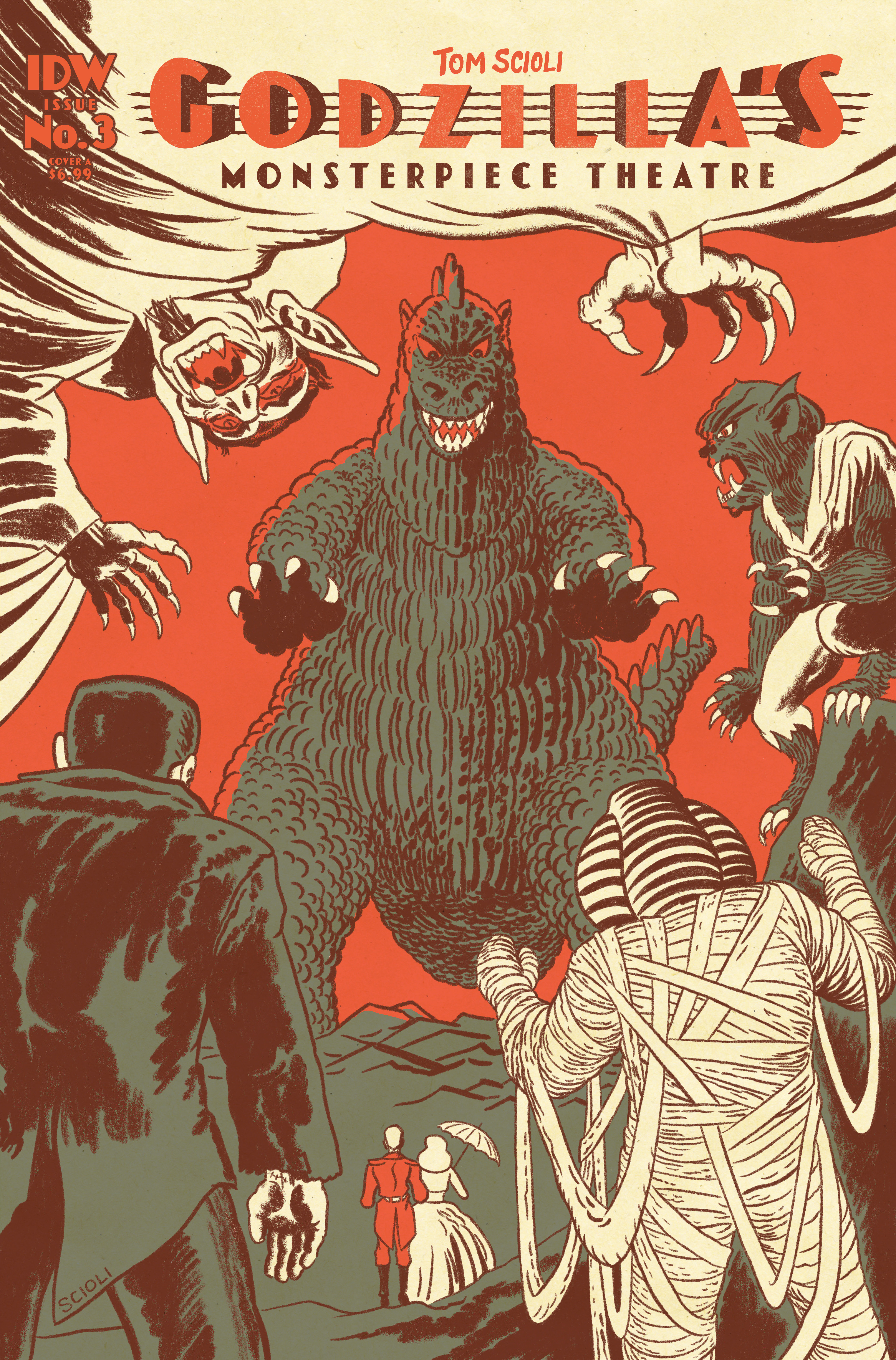 Godzilla's Monsterpiece Theatre #3 Cover A Scioli