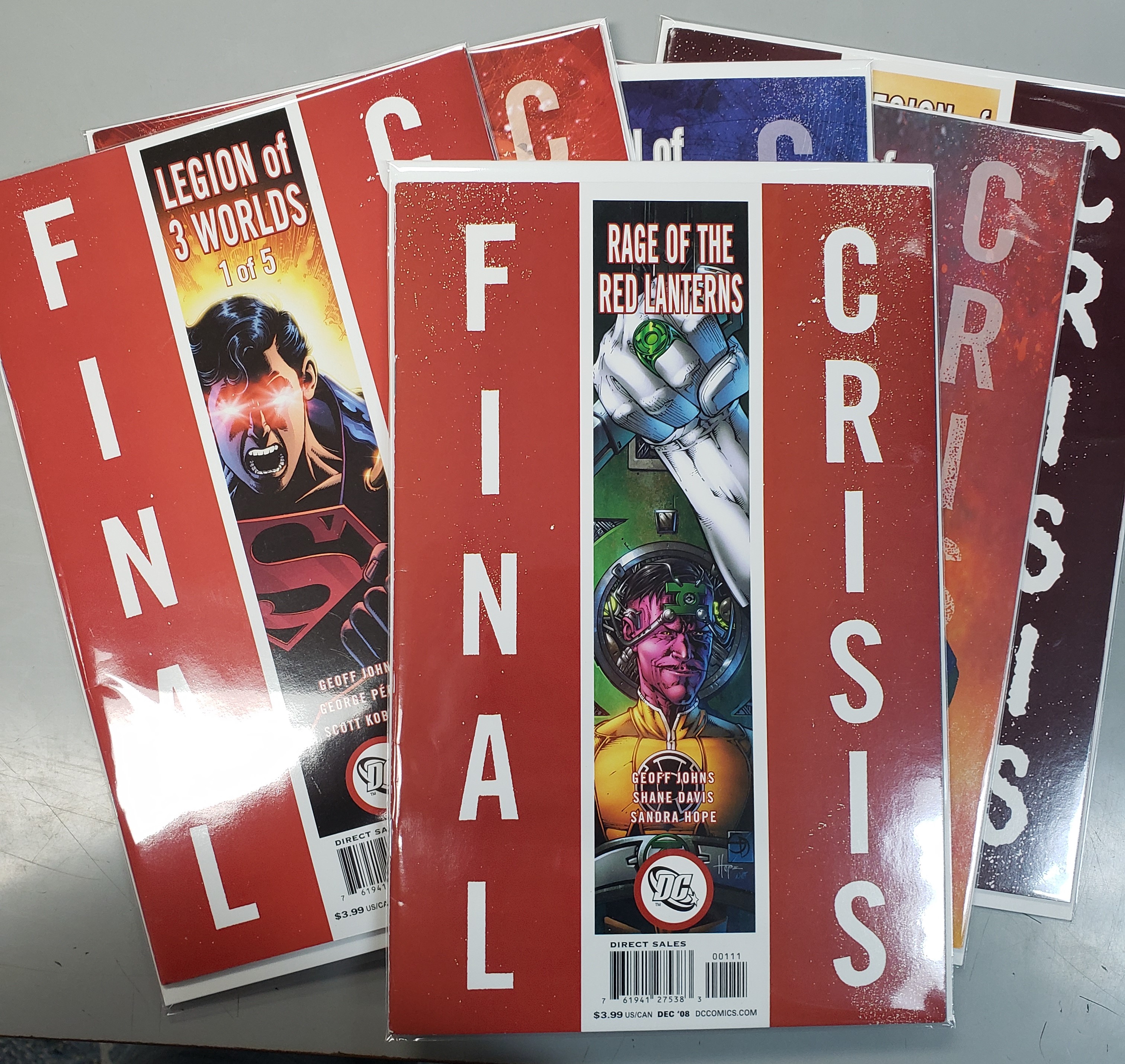 Final Crisis Legion of Three Worlds 1-5 Plus Rage of Red Lanterns