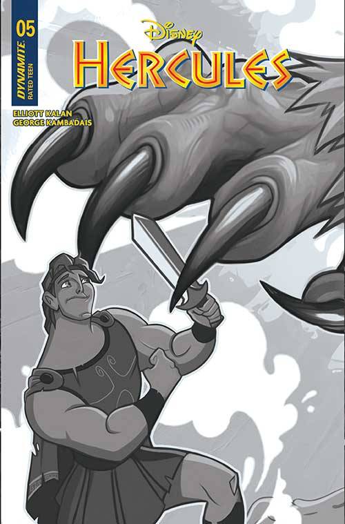 Hercules #5 Cover G 1 for 10 Incentive Tomaselli Black & White